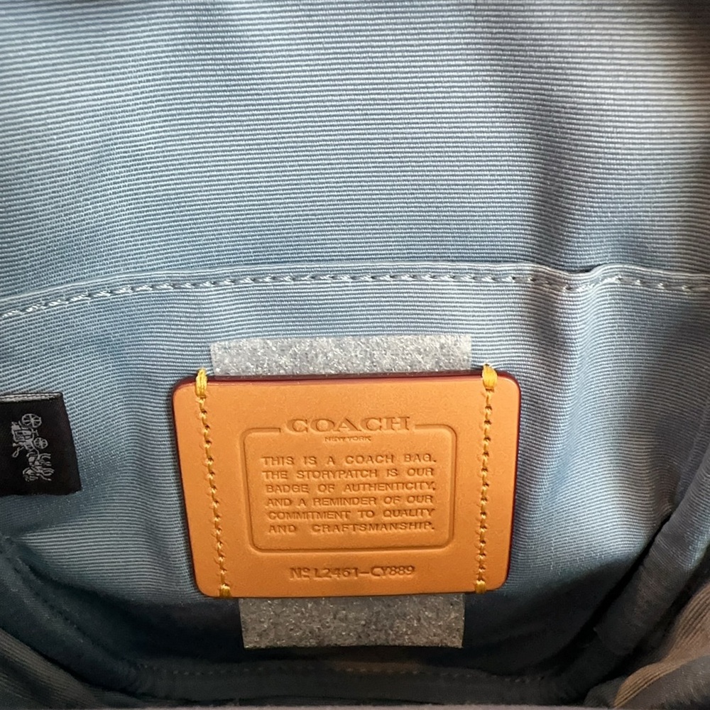 Coach Aden Crossbody Bag In Signature Denim - Picture 5 of 5